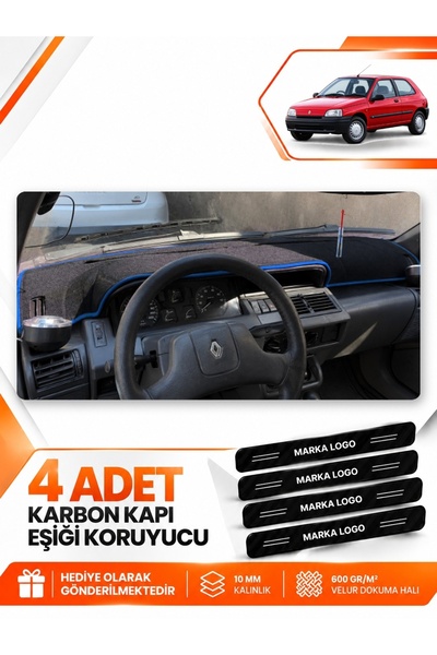 e-biz Renault Clio 1 (1990-1998) Compatible Front Torpedo Protection Cover Ca...