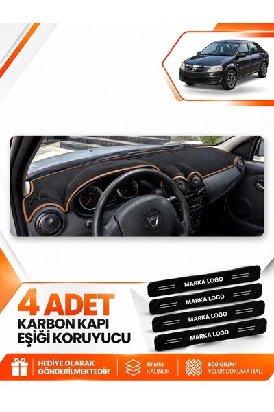 e-biz Daci̇a Logan (2009-2012) Compatible Front Torpedo Protection Carpet Cov...