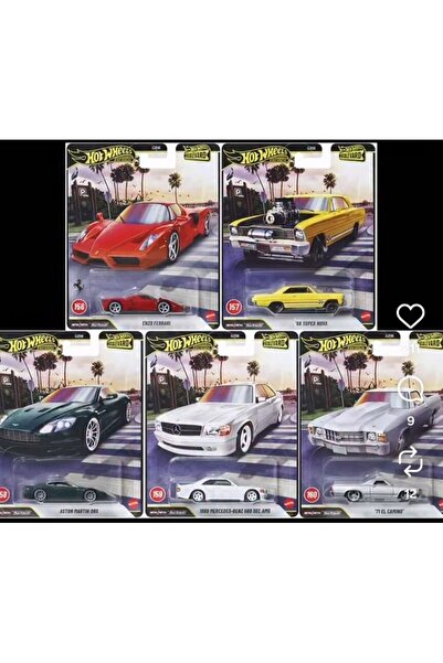 HOT WHEELS Premium Boulevard Enzo Ferrari Mercedes Benz
