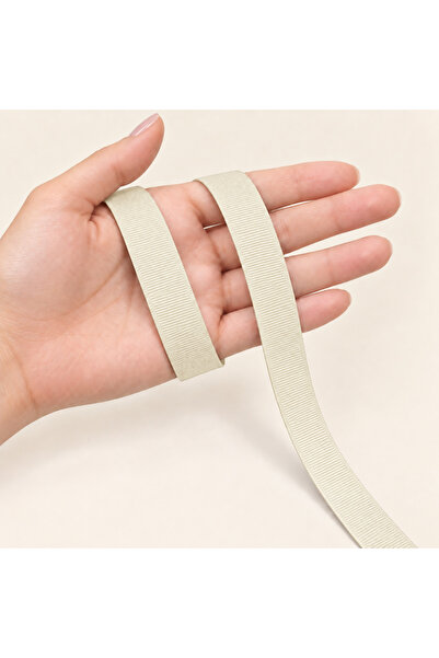 Renk İthalat Grogren Ribbon Cream 2 cm 91 Meters Ornamentation Decoration Pac...