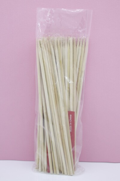 blackleg Mangal Tavuk Izgara 25 cm kalın Ahşap Çöp Şiş Çubuğu 1 Paket 48 adet