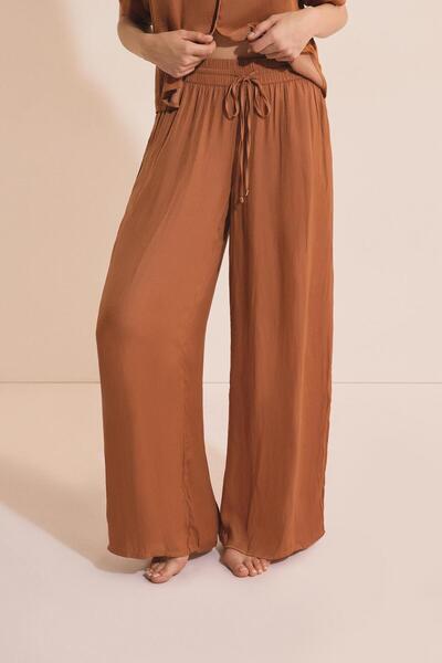 Etam Wide-Leg Satin Pants