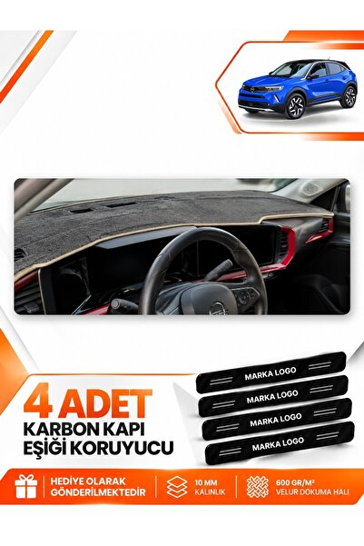 e-biz Opel Mokka (2020-2025) Compatible Front Cover Glove Box Protection Mat ...