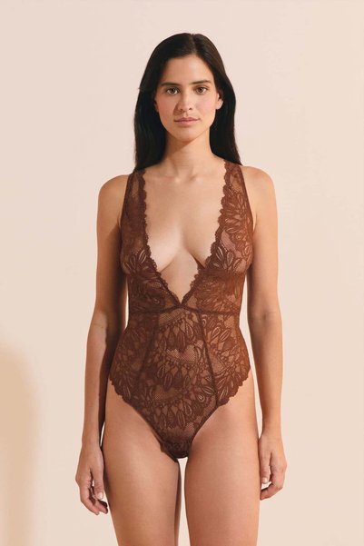 Etam Backless Lace Bodysuit