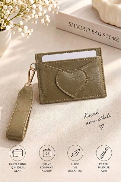 SHIKIRTI BAG STORE Mink Color Double-Sided Heart Detailed Mini Size Women's C...