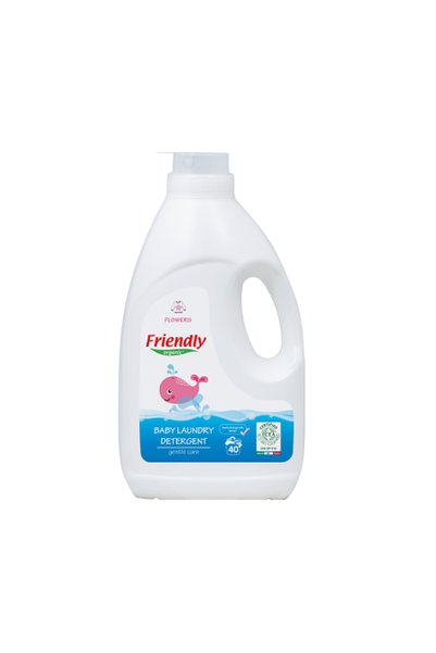 Friendly Organic Detergent de rufe pentru bebeluși, Flori, 40 de spălări, 200...