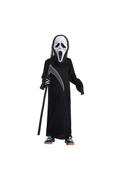OEM Costum Deghizare Halloween Negru cu Masca Ghostface