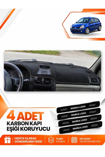 e-biz Renault Clio Symbol Airbagged (2003-2006) Compatible Torpedo Protection...