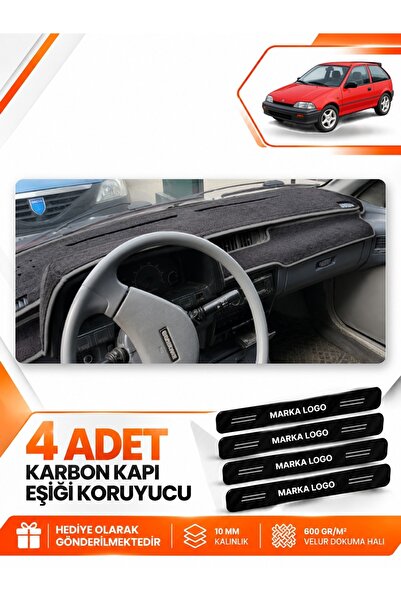 e-biz Suzuki Swi̇ft (1988-1994) Compatible Front Chest Glove Box Protection C...