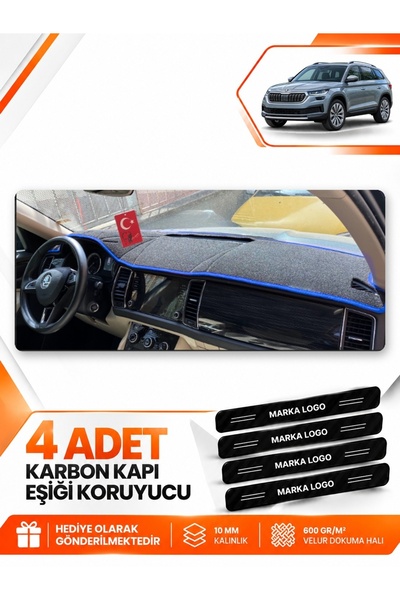e-biz Skoda Kodiaq (2017-2023) Compatible Front Torpedo Protection Case Carpe...