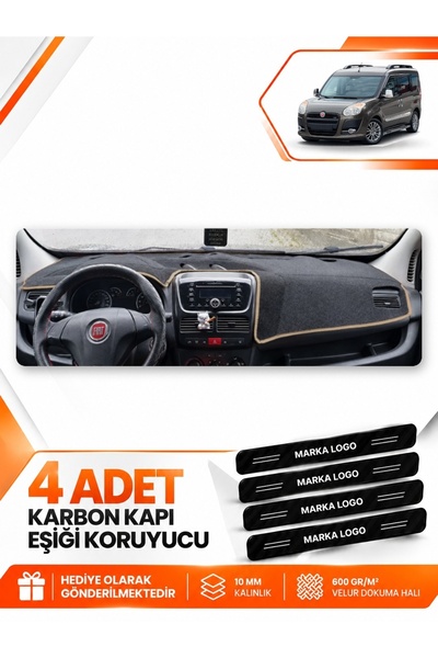 e-biz Fiat Doblo D3 (2010-2013) Compatible Front Cover Without Covering Torpe...