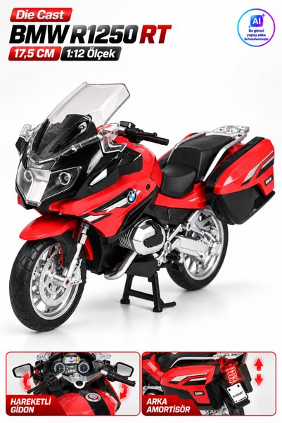 YILDIRIM OYUNCAK Die Cast BMW R1250 RT Model Motosiklet 17,5 cm – 1:12 Ölçek ...