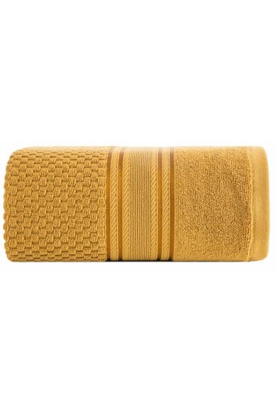 Eurofirany Prosop de baie DAVOS 70 x 140 cm galben inchis