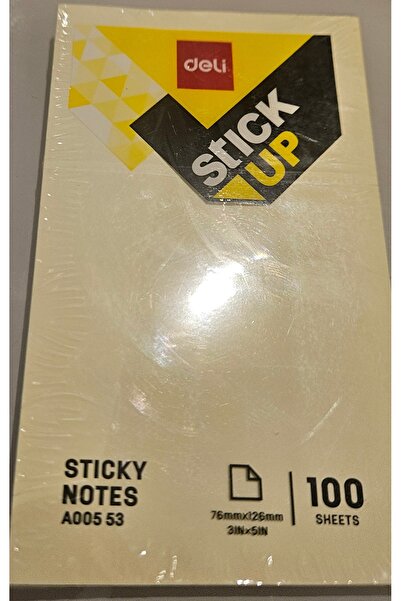 Deli sticky notes 100 Sheets 76mmx126mm 3inx3in