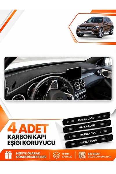 e-biz Mercedes Glc (2015-2020) Compatible Front Chest Glove Box Protection Co...