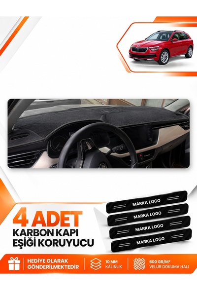 e-biz Skoda Kamiq (2020-2025) Compatible Dashboard Protection Protective Cove...
