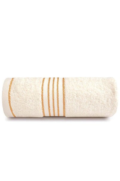 Darymex Prosop Tiwano 70x140 ecru cu margine cu dungi aurii 500 g/m2