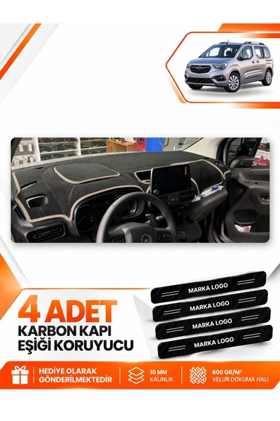 e-biz Opel Combo (2018-2023) Compatible Front Cover Glove Box Protection Prot...