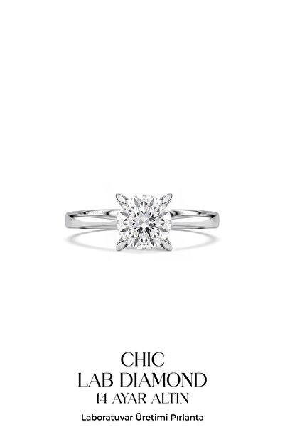 So CHIC... 1.03 Karat IGI Sertifikalı Laboratuvar Üretimi Pırlanta Altın Tekt...