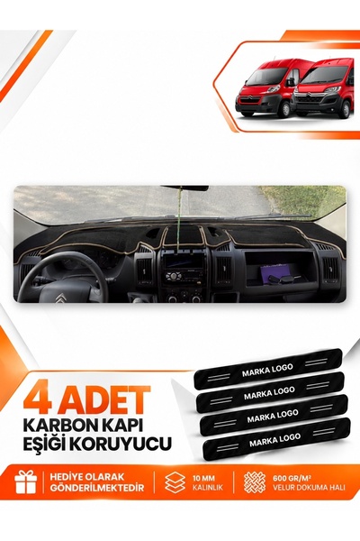 e-biz Ci̇troen Jumper (2006-2024) Compatible Front Cover Dashboard Protection...