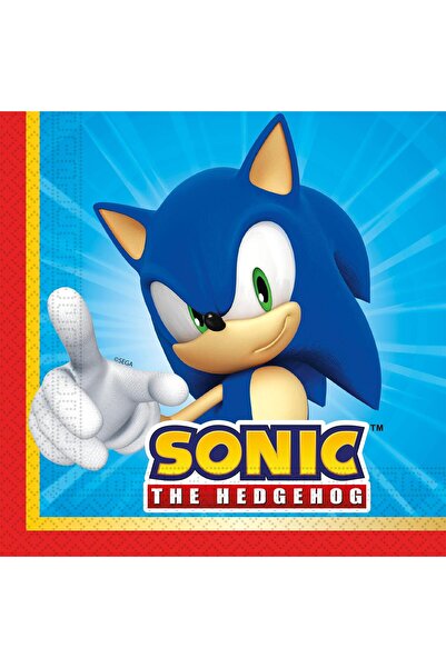 Generic Brand Set 20 șervețele de petrecere Sonic, 33x33cm