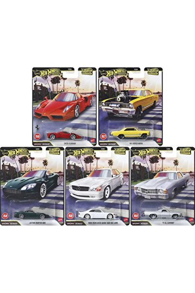 HOT WHEELS Premium Boulevard 5’li Set GJT68 ENZO FERRARİ