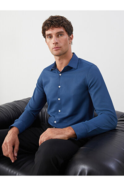 LC Waikiki Ozmarka New Season Slim Fit Long Sleeve Dobby Men's Shirt
