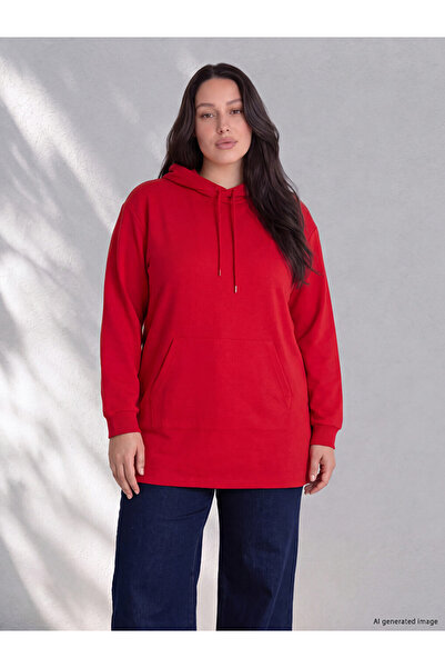 LC Waikiki LCW Curve هوديي نسائي مقاس كبير