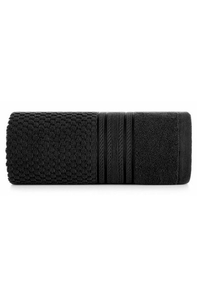 Eurofirany Prosop de baie DAVOS 70 x 140 cm negru