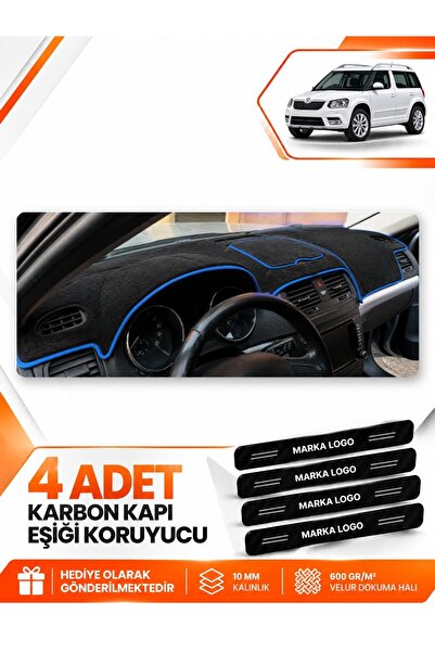 e-biz Skoda Yeti̇ (2012-2018) Compatible Front Dashboard Protection Cover Car...