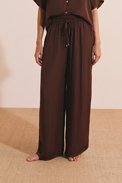Etam Wide-Leg Satin Pants