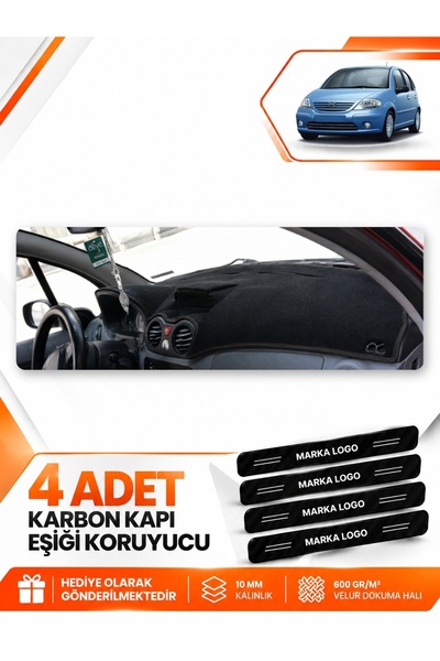e-biz Citroen C3 (2004-2009) Compatible Dashboard Protection Protective Cover...