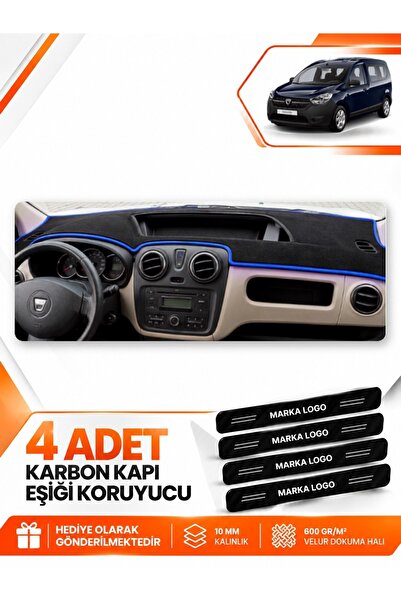 e-biz Daci̇a Dokker (2012-2020) Compatible Front Dashboard Protection Cover C...