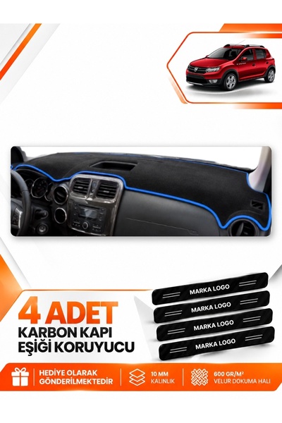 e-biz Dacia Sandero Stepway (2015-2021) Compatible Front Glove Box Protection...