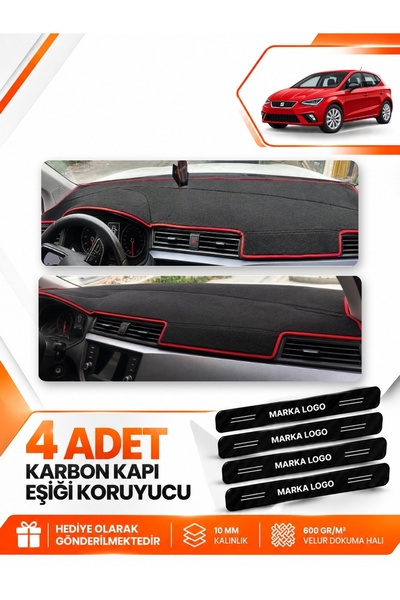 e-biz Seat Ibiza (2017-2021) Compatible Front Glove Box Protection Cover Carp...