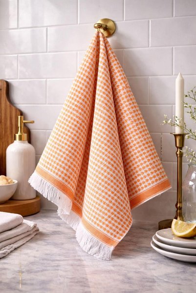 Lorwen Atelıer 6-Piece Cotton Striped Kitchen Drying Cloth 30X50 Size in Mixed Colors