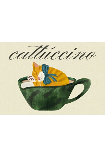 OEM Ilustrație Cattuccino 20x15 cm (A5) Irina.Soare.Art