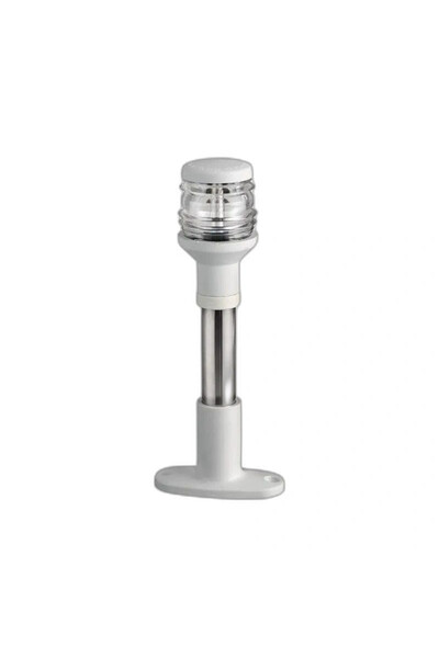OSCULATI White Compact Navigation Light with 20 cm Stainless Steel Mast