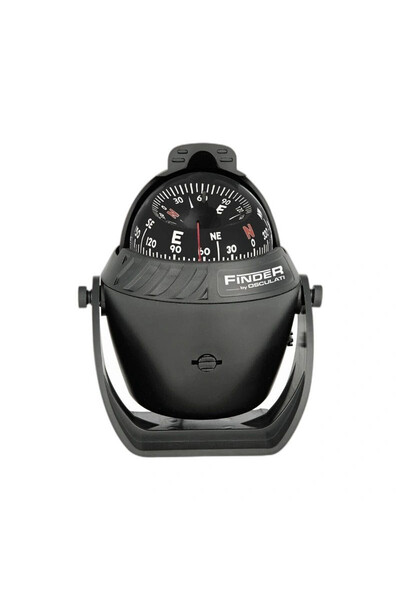 OSCULATI Finder Compass with Stand, Black Housing and Black Dial 2"