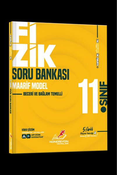 Kondisyon Yayınları Kondiyon 11.Sınıf Virtüöz Fizik Soru Bankası (Maarif Model)