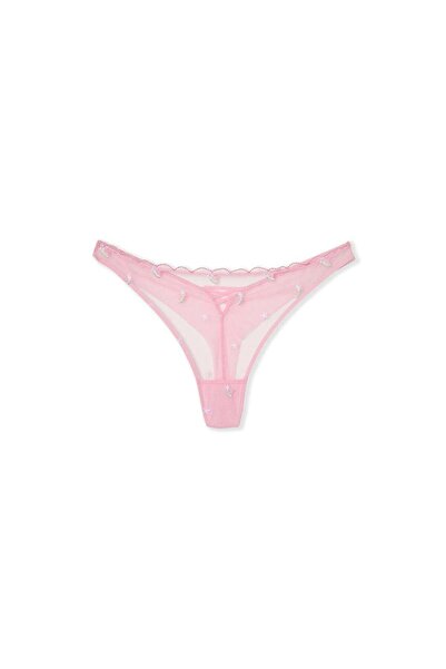Etam Tulle Tanga with Motifs