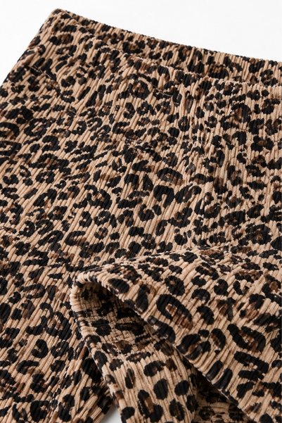 BYM STYLE Girl's Tights Camisole Lycra Leopard Patterned Spanish Leg Elastic Waist