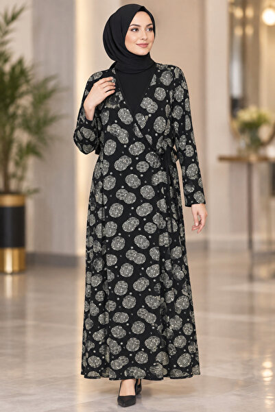 GOOD NİGHT Patterned Side-Tie Prayer Dress