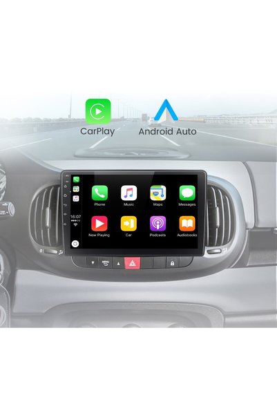 Carplayer شاشة أندرويد لسيارة فيات 500L موديل 2012-2017، 6 جيجابايت رام، 128 ...