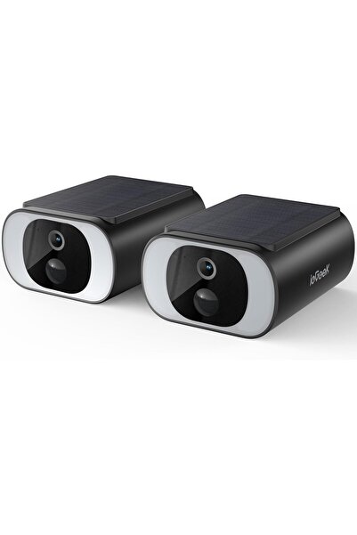 ie Geek ieGeek S1 Set de 2 Camere de Securitate Solare Wireless de Exterior, ...