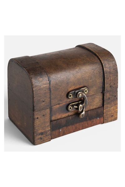 OEM Cufar Decorativ Mini din Lemn 11x7x8cm – accent decorativ pentru casă și ...