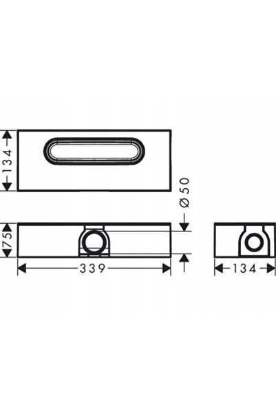 Hansgrohe Kit universal de bază uBox pentru scurgere liniară 01001180