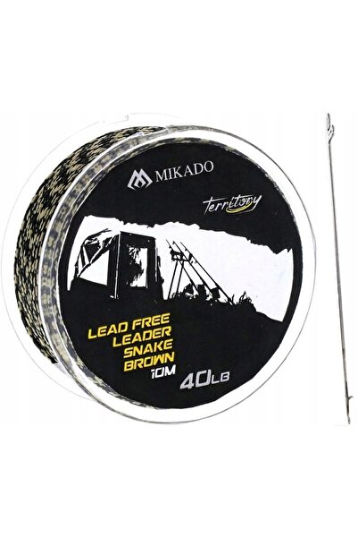 Mikado Przypon Leader fără plumb 40lbs 10m camuflaj închis 1 bucată.