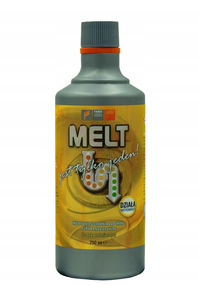 melt PREPARAT DE SĂPUNARE PUTERNICĂ PENTRU SIFONI ȘI ȚEVİĂTURI 750ML PACHET D...