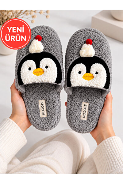 STOCON Penguin Non-Slip Sole Winter Women's House Slippers Dowry Slippers Clo...